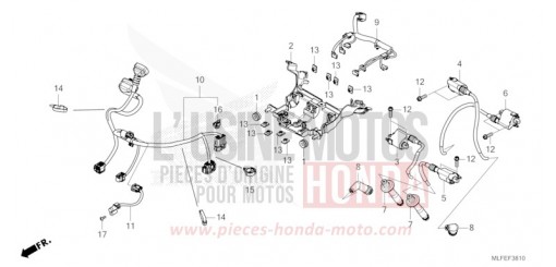 SUB HARNESS/IGNITION COIL NT1100AT de 2026